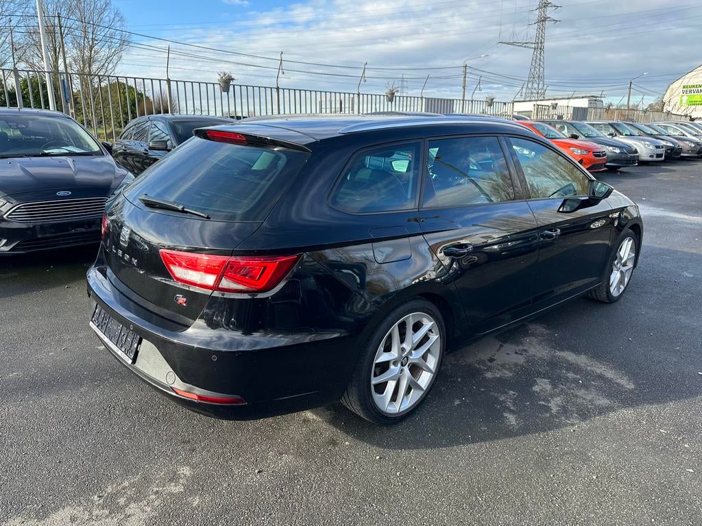 Seat Leon -1.4 TSI FR-ACT DSG AUTOMAAT, Auto's, Seat, 4 cilinders, Leder en Stof, Zwart, 5 deurs