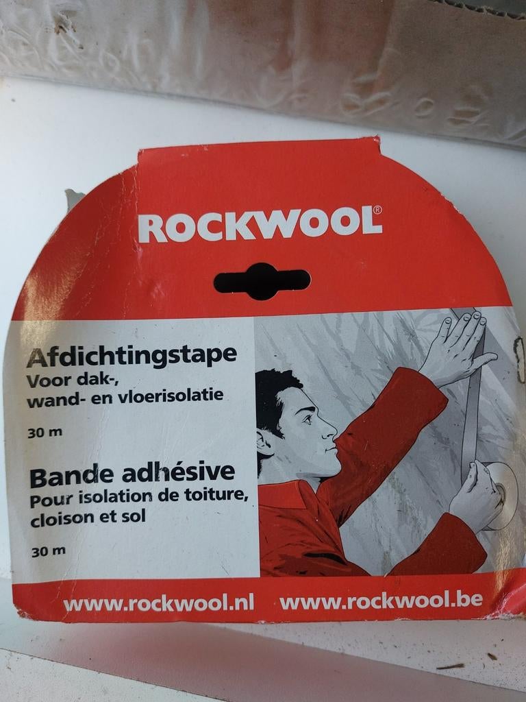 Tape pour isolation toiture/cloison/sol ROCKWOOL 60mmx30m, Enlèvement ou Envoi, Neuf