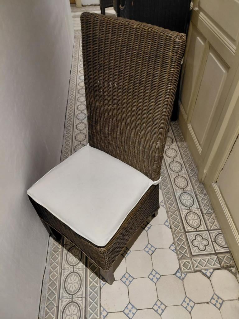 6 stoelen (riet), Ophalen, Gebruikt, Riet of Rotan, Vijf, Zes of meer stoelen