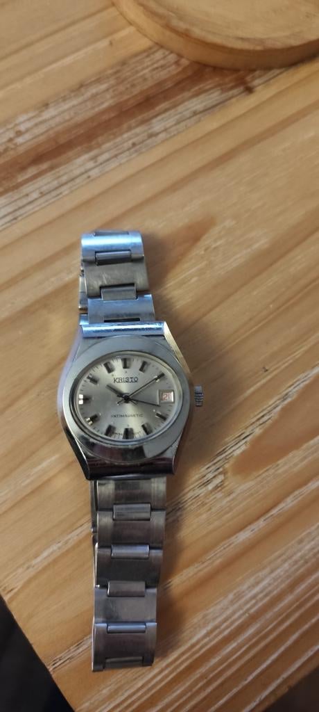 Kristo Antimagnetic Swiss Movement.Stainless Steel Back Base, Enlèvement ou Envoi