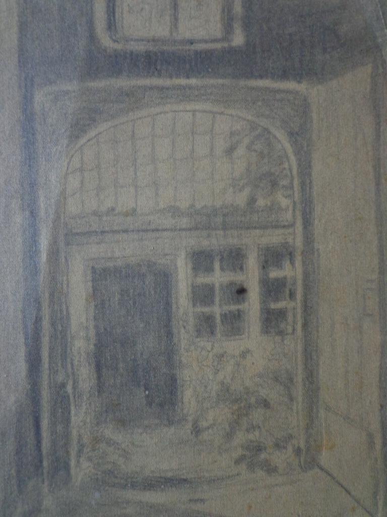 dessin au crayon du XIXe siècle Poortjes De Baerdemaker, Enlèvement ou Envoi