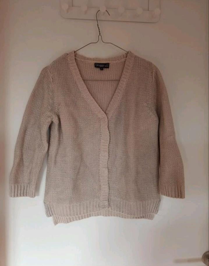 Groggy by jbc beige zilveren vest maat M, Kleding | Dames, Maat 38/40 (M), Beige, Ophalen of Verzenden, Zo goed als nieuw