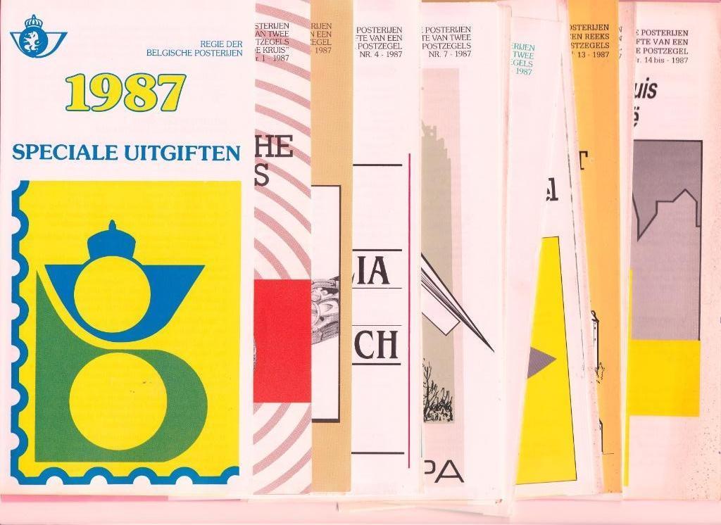 BELGIË - UITGIFTE VAN EEN BIJZONDERE POSTZEGEL 1987, Postzegels en Munten, Ophalen of Verzenden, Europa
