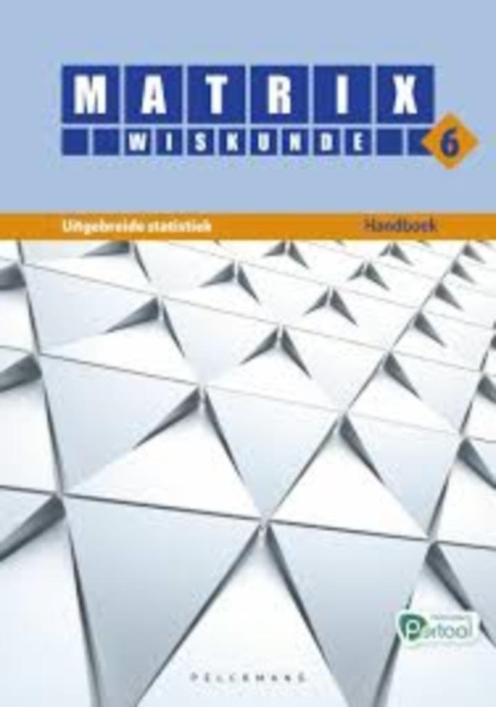 Leerboek Wiskunde Matrix 6 Uitgebreide statistiek, Enlèvement, Comme neuf, Secondaire, Mathématiques A