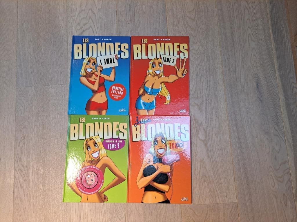 Lot de 4 BD Les Blondes (Tomes 1, 2, 6, 7), Livres, Plusieurs BD, Enlèvement, Comme neuf, Gaby & Dzack