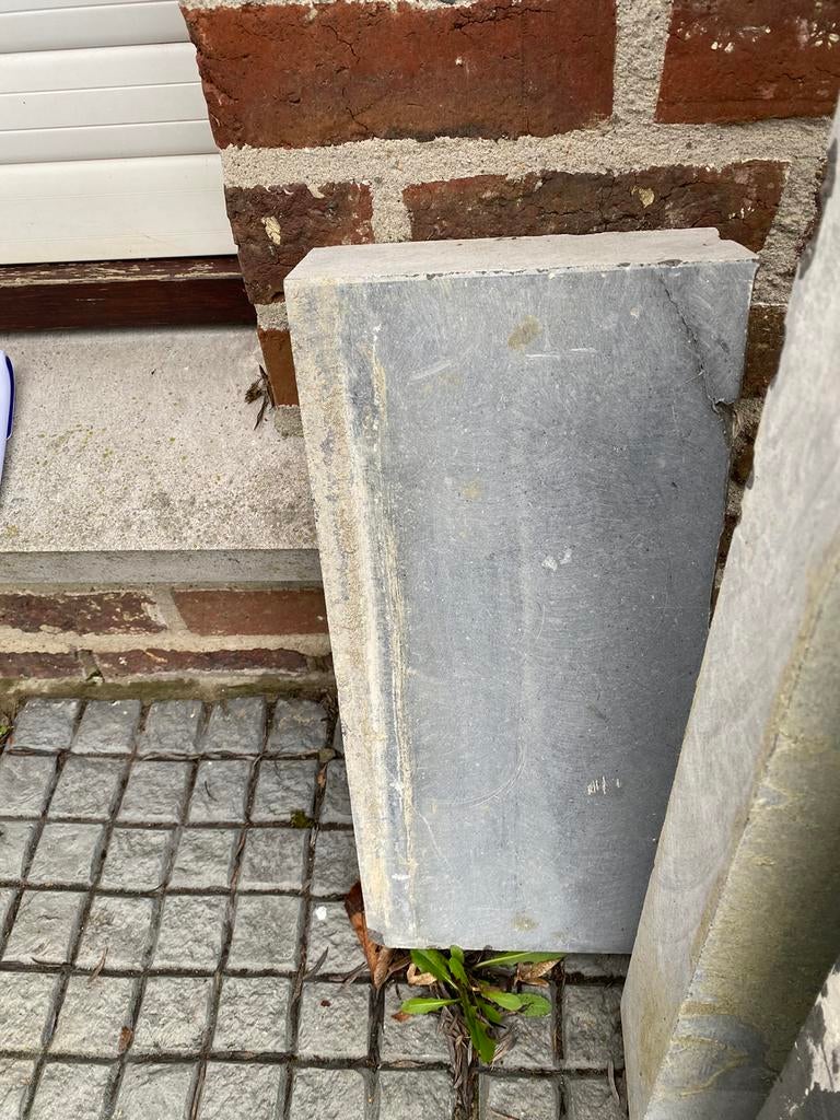 Pierre bleue 45/20/8,5, Bricolage & Construction, Utilisé, Pierre ou Argile, Dalles