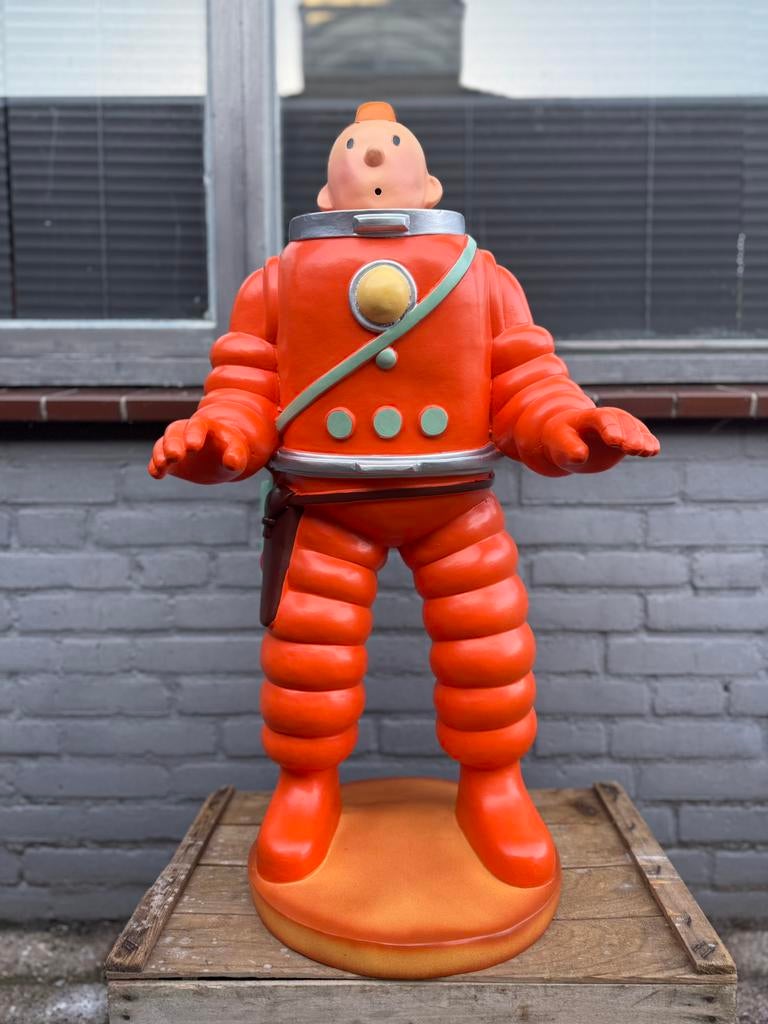 Groot Kuifje als Astronaut beeld, Verzamelen, Ophalen, Zo goed als nieuw, Mens