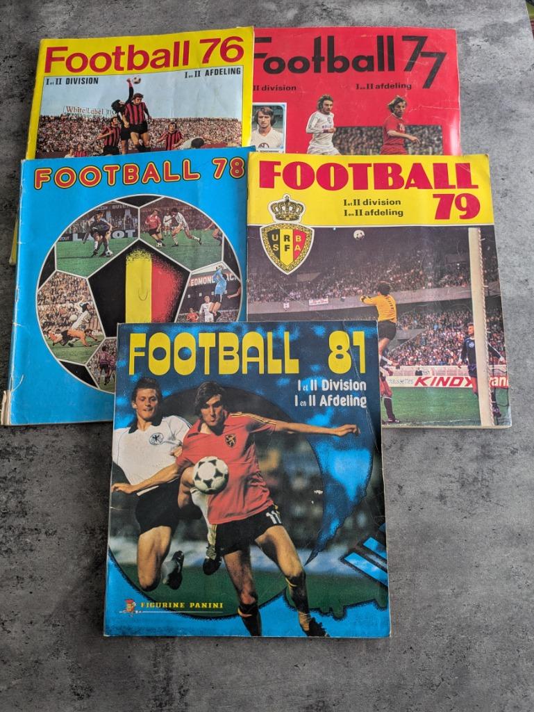 Lot de 5 albums d'autocollants PANINI Football 76/77/., Envoi, Autocollant