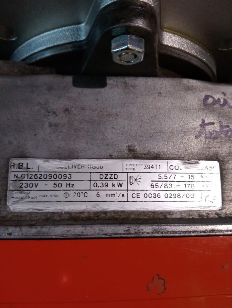 riello 2 allures RG3D 65/178kw, Enlèvement