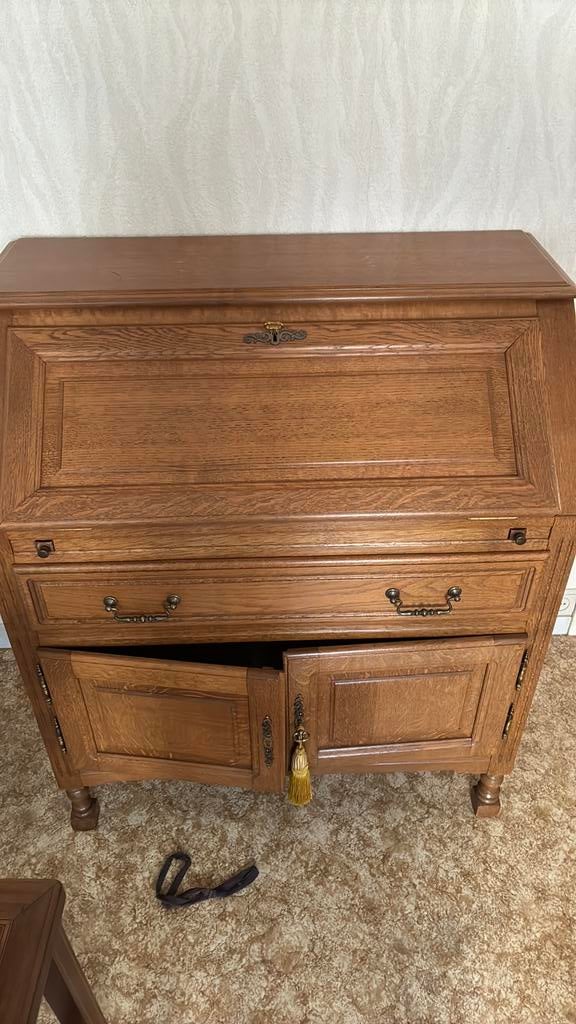 Retro bureau, Huis en Inrichting, Kasten | Secretaires, Ophalen, Zo goed als nieuw