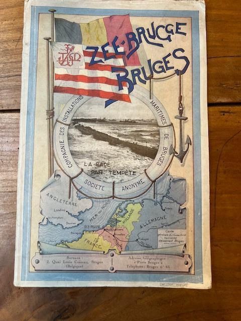 Ancienne brochure touristique Zeebrugge Bruges, Antiquités & Art, Enlèvement