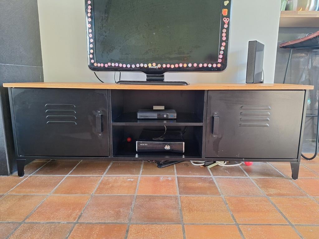 Zwart-houten Tv-meubel, Antiek en Kunst, Antiek | Meubels | Kasten, Ophalen