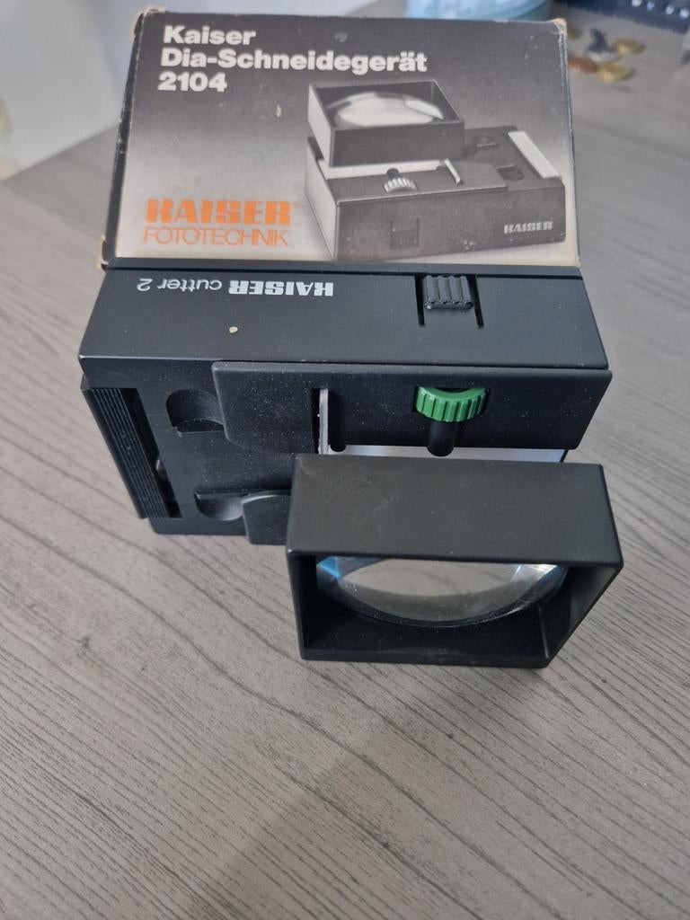Vintage appareil photo Kaiser 2104 Dia Slide film cutter, Enlèvement ou Envoi, Caméra