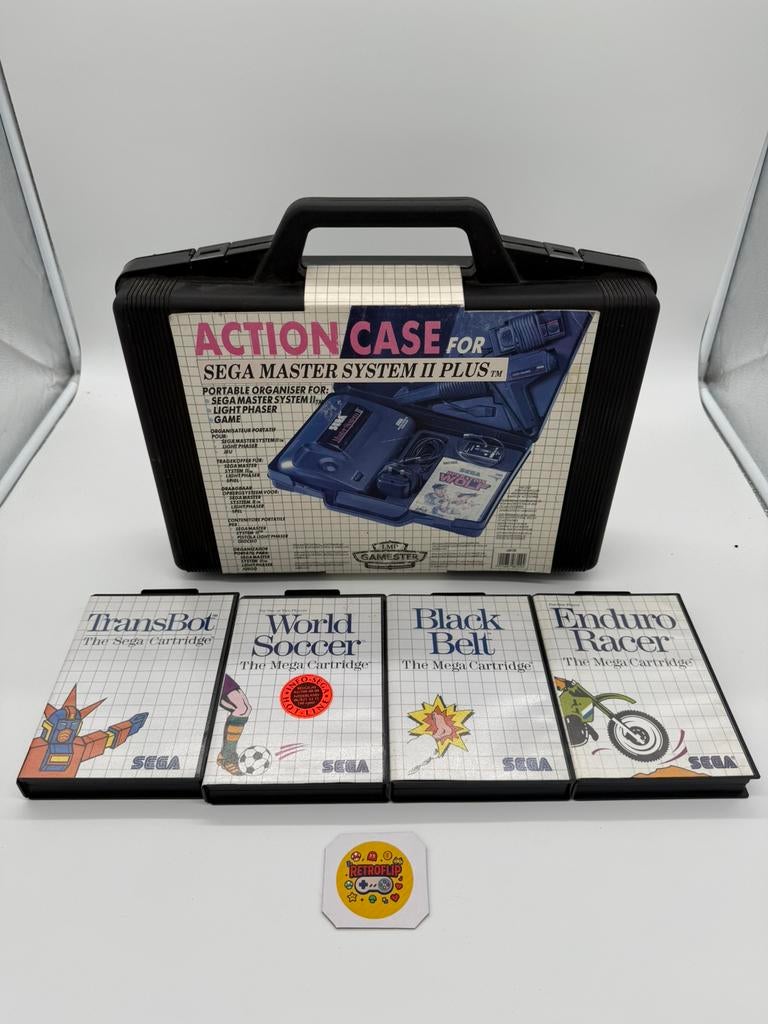 SEGA Master System II Action Case Full Set Complet - Cib Pal, Master System, Met 2 controllers, Ophalen of Verzenden, Gebruikt