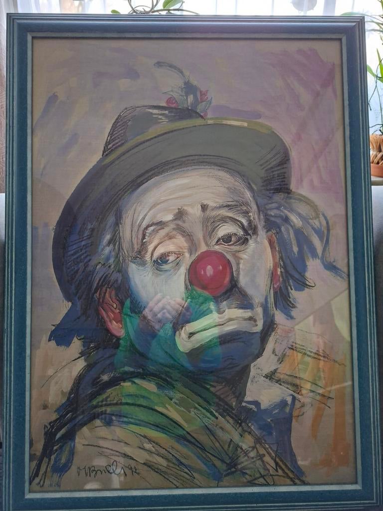 Tableau, peintures clown, Enlèvement