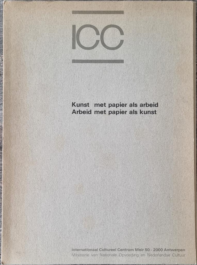Kunst met papier als arbeid - Arbeid met papier als kunst, Ophalen of Verzenden, Zo goed als nieuw, Florent Bex, Jean-Pierre Daems
