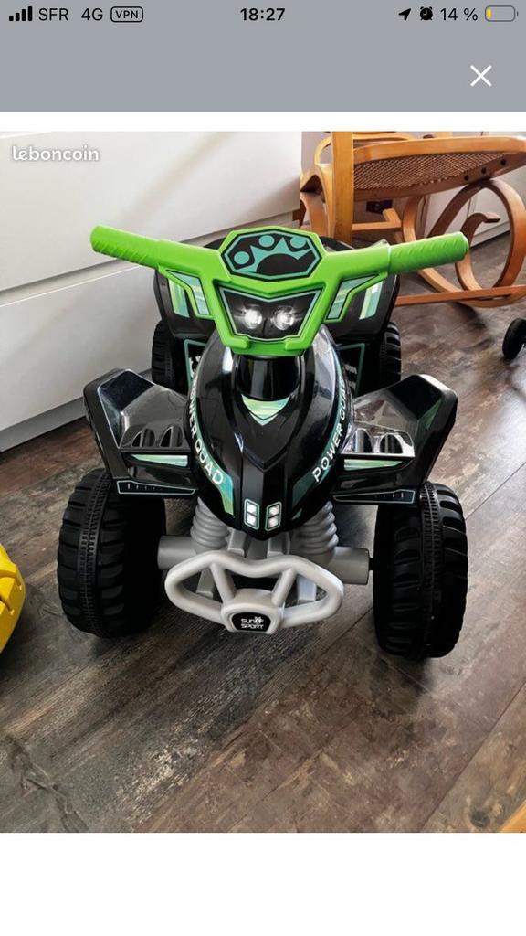 Quad enfant, Enlèvement, Comme neuf