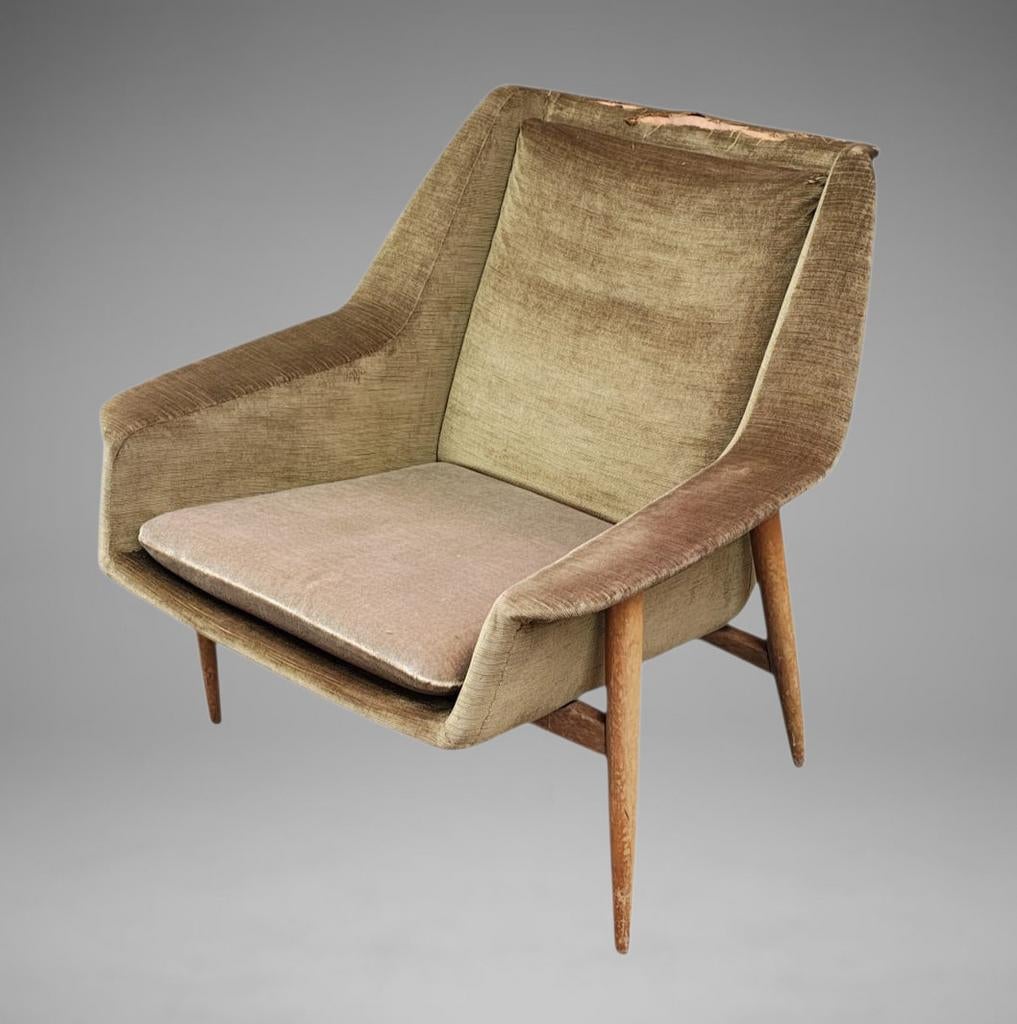 Vintage Walter Knoll loungestoel, model 854, jaren 50, Ophalen