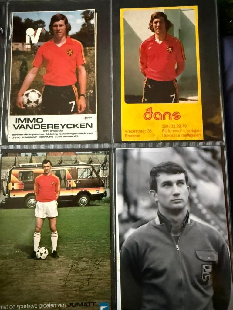 Oude rode duivels kaarten jaren 70-80, Verzamelen, Ophalen of Verzenden, Zo goed als nieuw, Spelerskaart