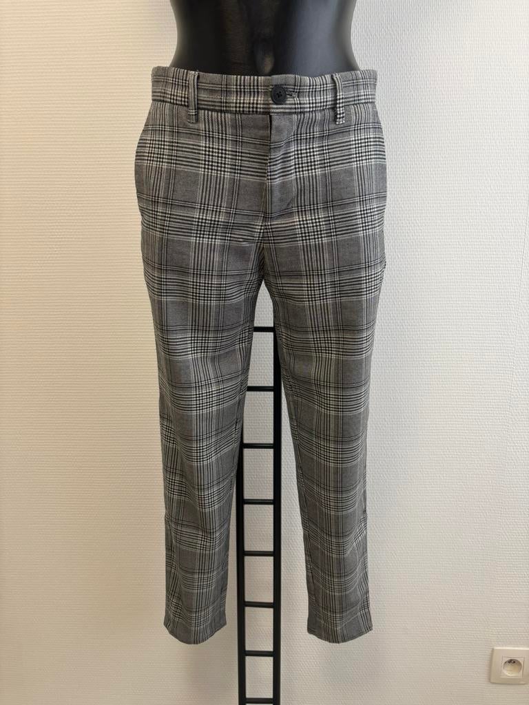 Geruite broek van Bershka, Zo goed als nieuw, Maat 36 (S), Lang, Bershka