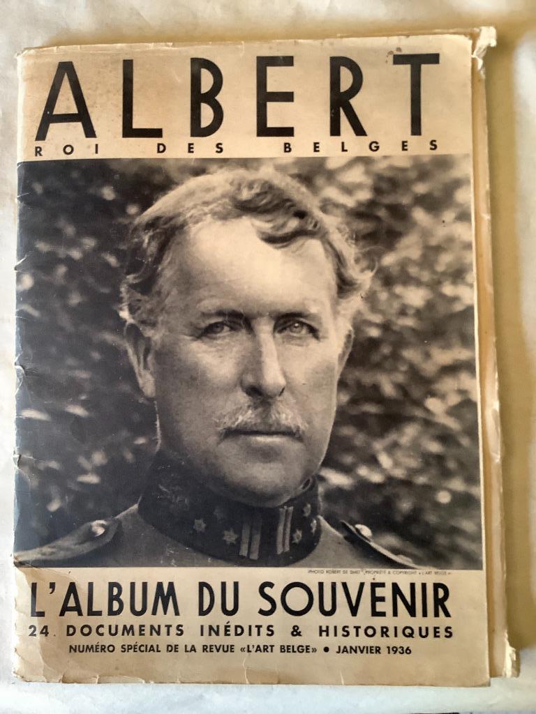 L'Album du Souvenir Albert Roi des Belges, Verzamelen, Koningshuis en Royalty, Gebruikt, Kaart, Foto of Prent, Ophalen of Verzenden