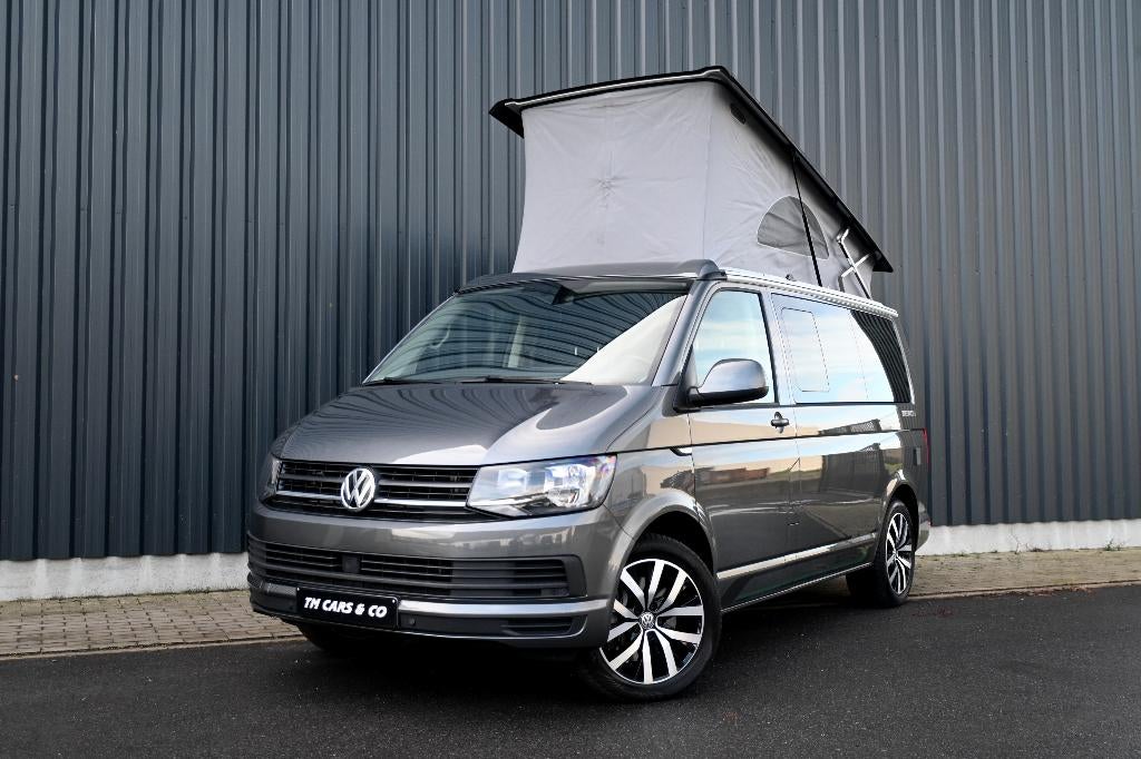 Vw T6 California Beach 205Pk-DSG-7zit-4slaap-webasto, ACC,Tr, Buscamper of Camperbus, Volkswagen, Treinzit, Bedrijf