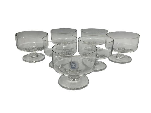 7 Kristallen Dessert-/Coupeglazen (Schott Zwiesel), Ophalen of Verzenden