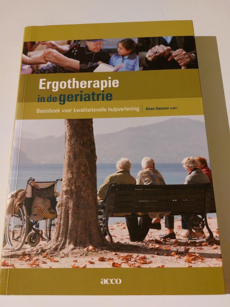 Ergotherapie in de geriatrie, Livres, Livres d'étude & Cours, Neuf, Enlèvement ou Envoi