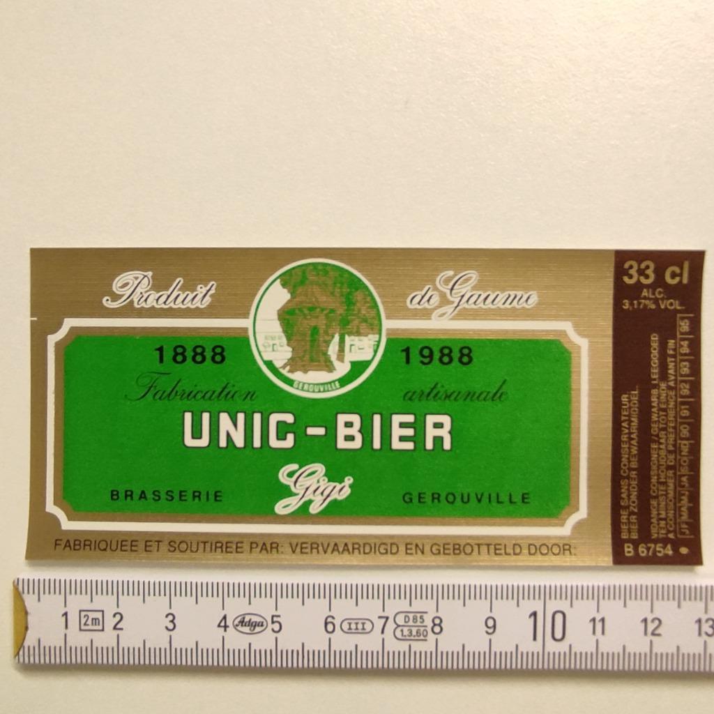 étiquette bière neuve Brasserie Gigi Gerouville, Collections, Enlèvement ou Envoi, Neuf