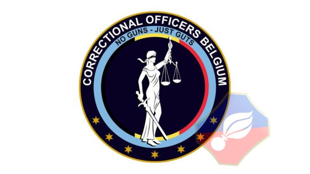 CIPIERS PENITENTIAIR LUXE BINNEN RAAM STICKER, Verzamelen, Verzenden, Rijkswacht, Embleem of Badge