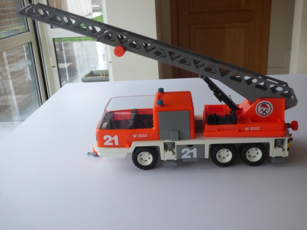 Playmobil brandweerwagen, Ophalen, Zo goed als nieuw