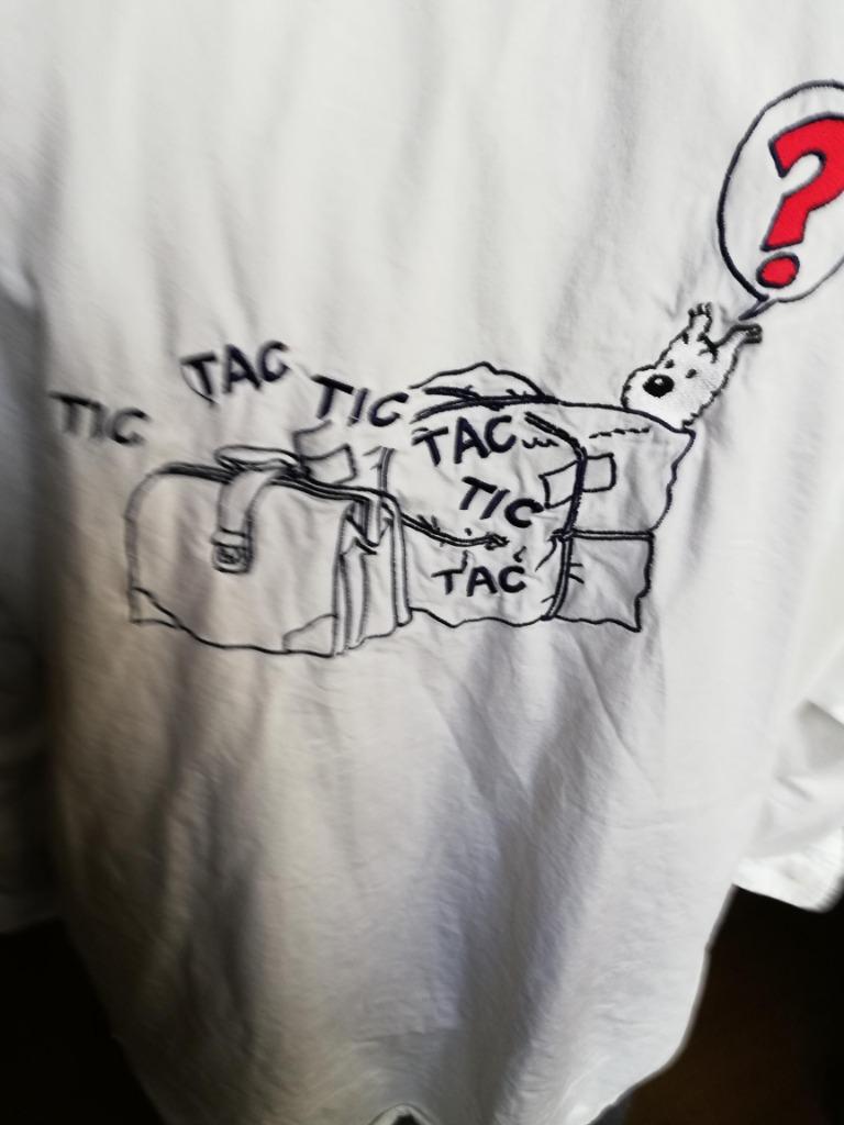 CHEMISIER/CHEMISIER TINTIN MILOU, Enfants & Bébés, Enlèvement ou Envoi, Chemise ou Chemisier, Comme neuf, TINTIN MILOU