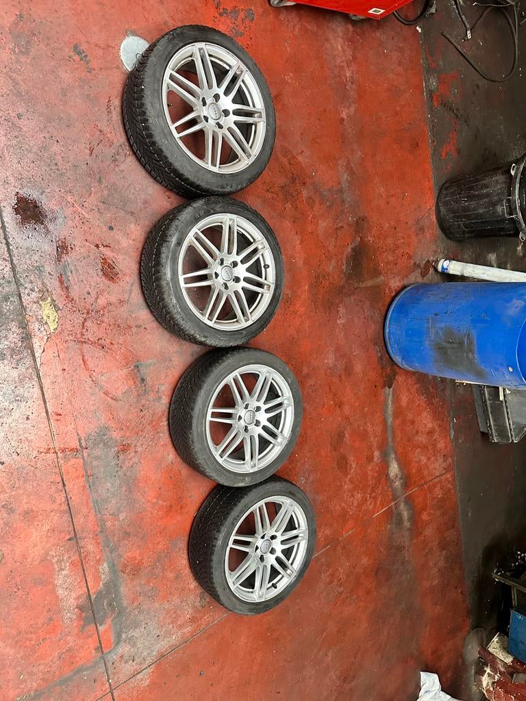 Rs4 5x112 Audi jantes avec pneus audi 245 40 18, Enlèvement, Pneus et Jantes