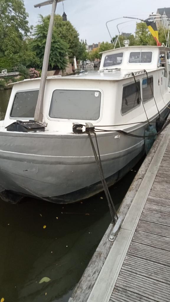 Biesbosch Rietaak 12m, Watersport en Boten, Motorboten en Motorjachten, Ophalen, 10 tot 30 pk, Gebruikt, Staal