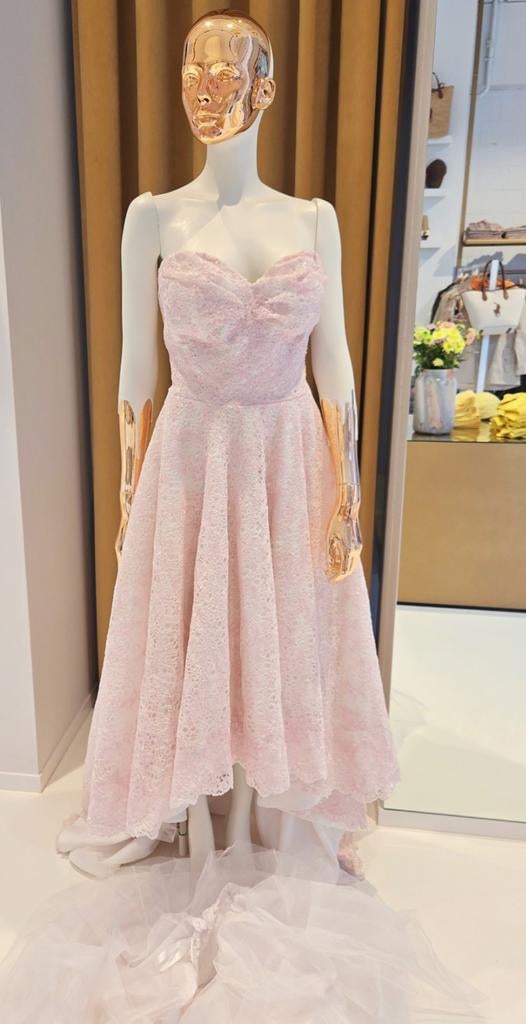 Trouwjurk - maat 36 S- handgemaakt, Vêtements | Femmes, Vêtements de mariage & Accessoires de mariage, Robe de mariée, Blanc, Enlèvement ou Envoi