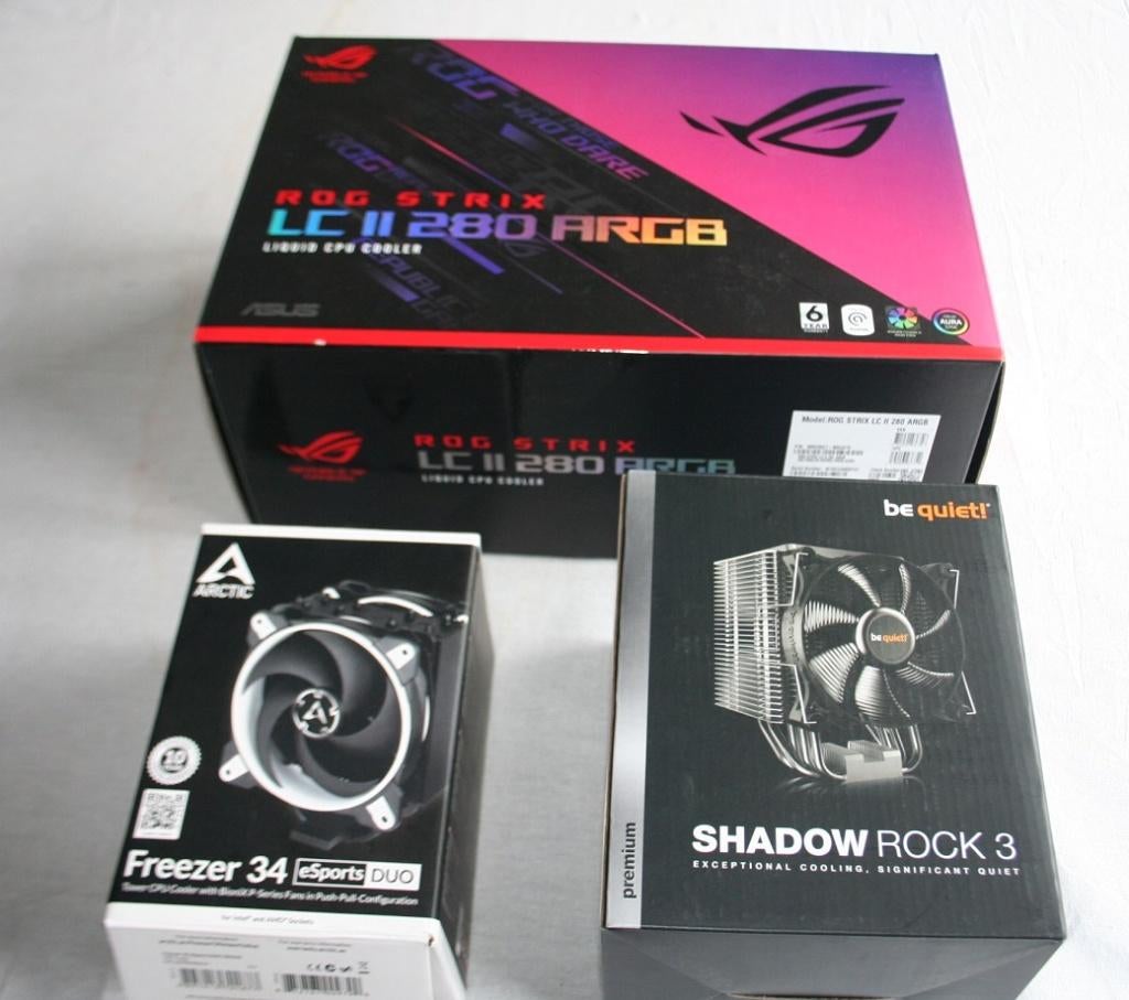 arctic freezer 34 / shadow rock 3 / Asus LC II 280 ARGB, Enlèvement