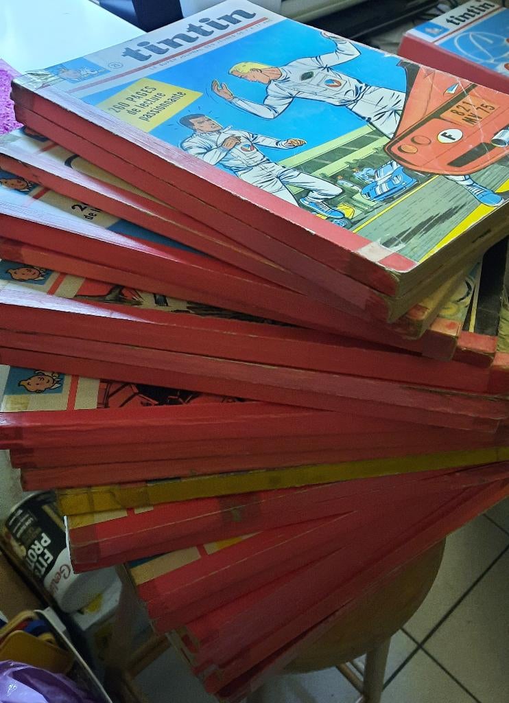 Lot de Tintin/super journal années 60', Plusieurs BD, Enlèvement ou Envoi, Utilisé, Divers auteurs