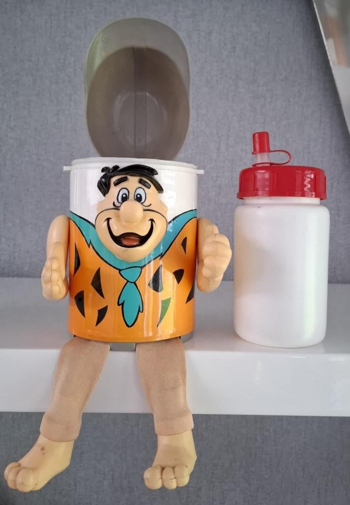 Zeldzame Flintstones Puppet Kooler Hanna Barbera, Verzamelen, Poppetjes en Figuurtjes, Zo goed als nieuw, Ophalen of Verzenden