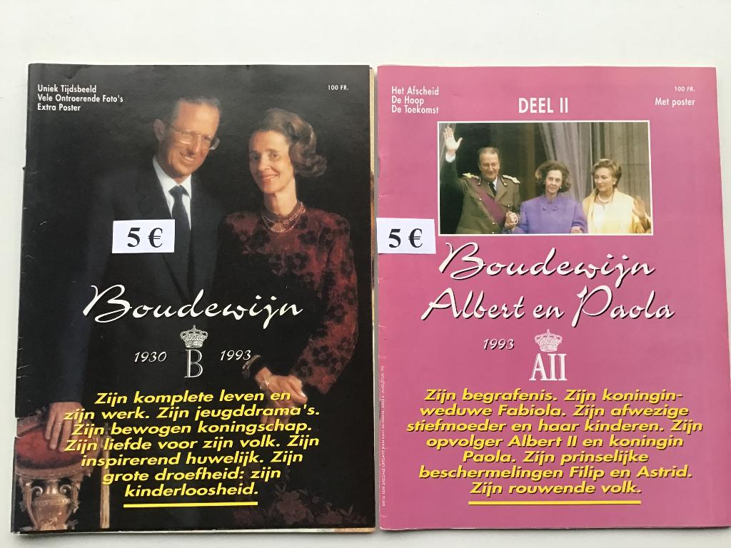 2 livrets « Boudewijn » et « Albert et Paola », Collections, Enlèvement ou Envoi, Comme neuf