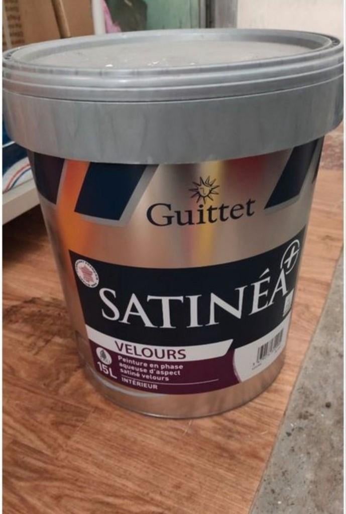 Peinture velours intérieur 15L blanc qualité professionnelle, Bricolage & Construction, Peinture, Vernis & Laque, Neuf, Peinture