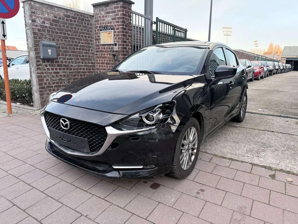 Mazda 2 1.5 I HYBRID EDITION AMBITION (bj 2020), Auto's, Mazda, Gebruikt, Zwart, Leder, Bedrijf