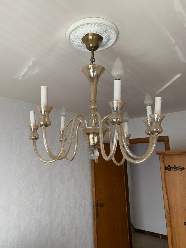 Glazen kroon luster, Antiek en Kunst, Ophalen