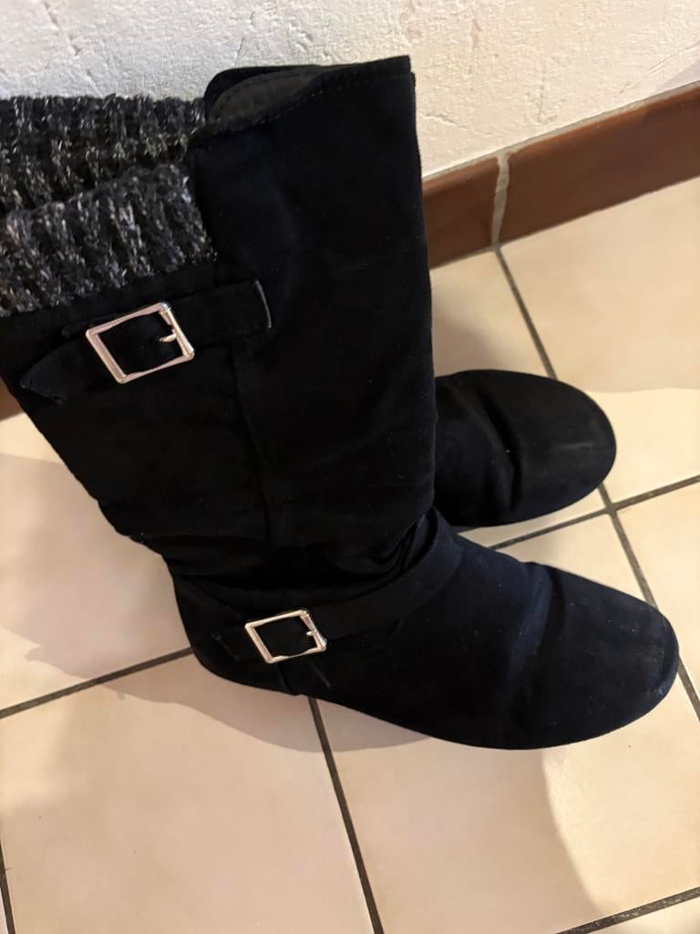 Laarzen, Hoge laarzen, Zwart, Ophalen of Verzenden, Gedragen