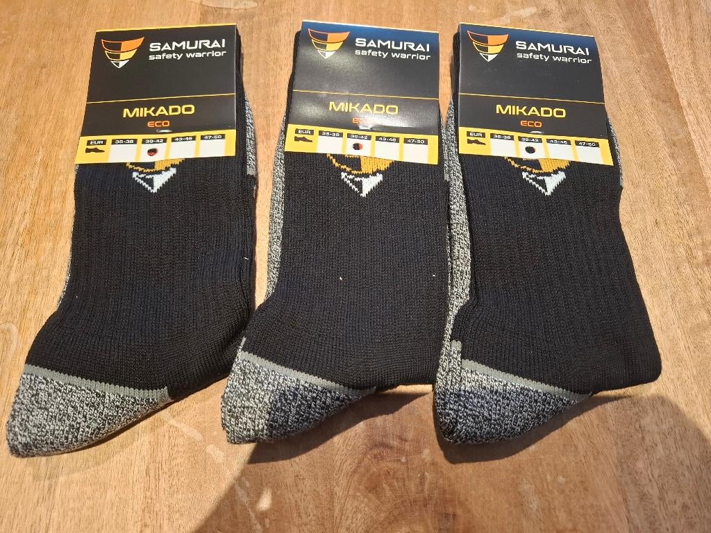 Werksokken Samurai Mikado Maat 39-42, Kleding | Heren, Sokken en Kousen, Ophalen, Nieuw, Maat 39 t/m 42, Zwart