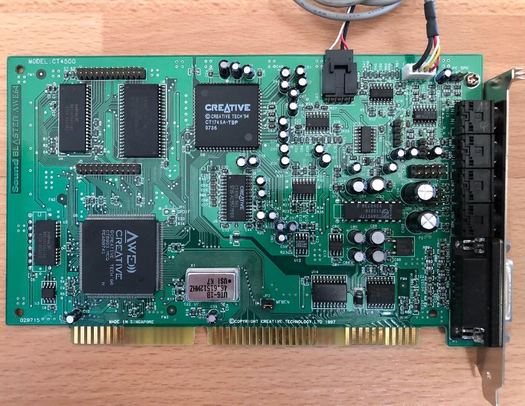 Creative Labs Sound Blaster AWE64 ISA (CT4500) (NIEUW), Computers en Software, Geluidskaarten, Ophalen, Nieuw, Intern, Creative Labs