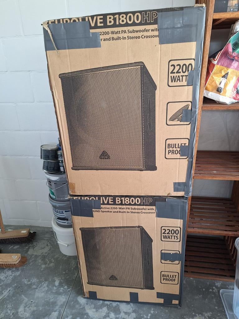 Behringer eurolive b1800hp 18 inch Subwoofers, Enlèvement