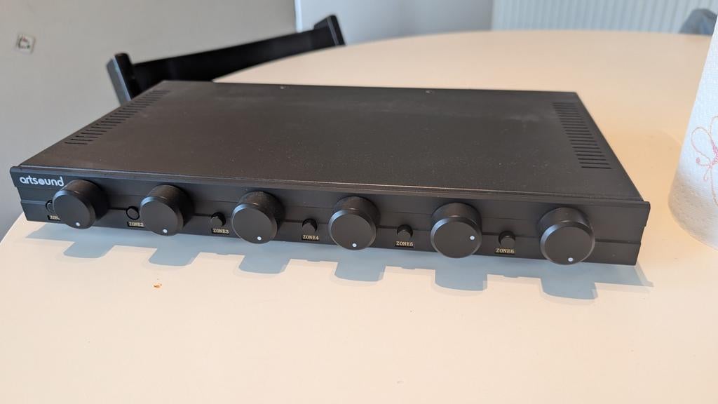 ArtSound SVC6 – Speaker Selector met Volumeregeling 6 Zones, Ophalen