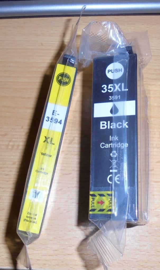 2 Inktpatronen voor Epson, Ophalen, Nieuw, Cartridge, Epson