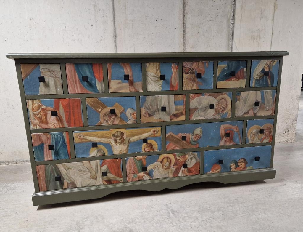 Commode à tiroirs vintage pour pharmacie, Enlèvement