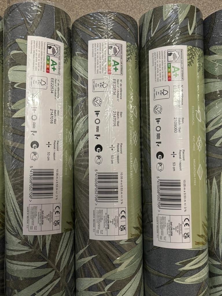 Vlies behangpapier, Ophalen, Groen